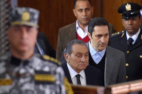 Former Egyptian president Mubarak testifies at court