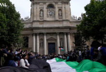 احتجاجات طلابية مؤيدة لغزة في جامعة السوربون الفرنسية