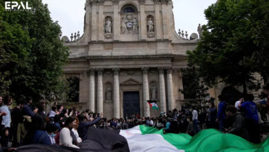 احتجاجات طلابية مؤيدة لغزة في جامعة السوربون الفرنسية