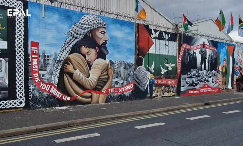 جداريات المؤيد لغزة في إيرلندا الشمالية