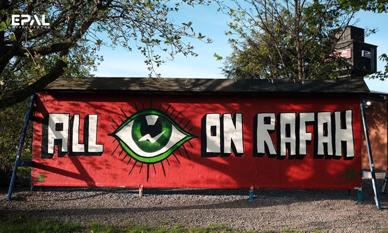 Pro-Gaza graffiti in Stockholm, Sweden