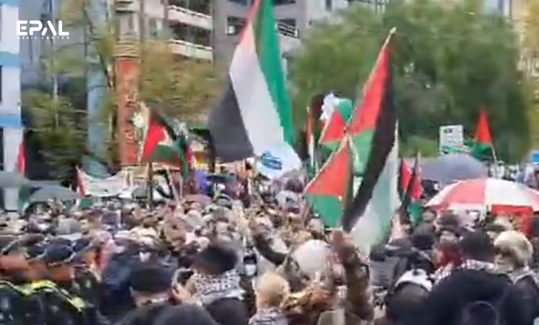 مسيرة مناصرة لغزة في أستراليا