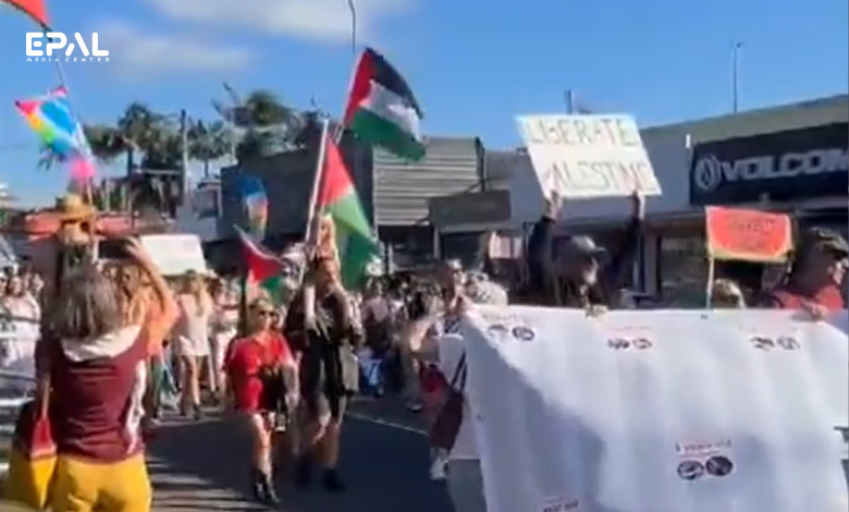 مسيرة مناصرة لغزة في أستراليا