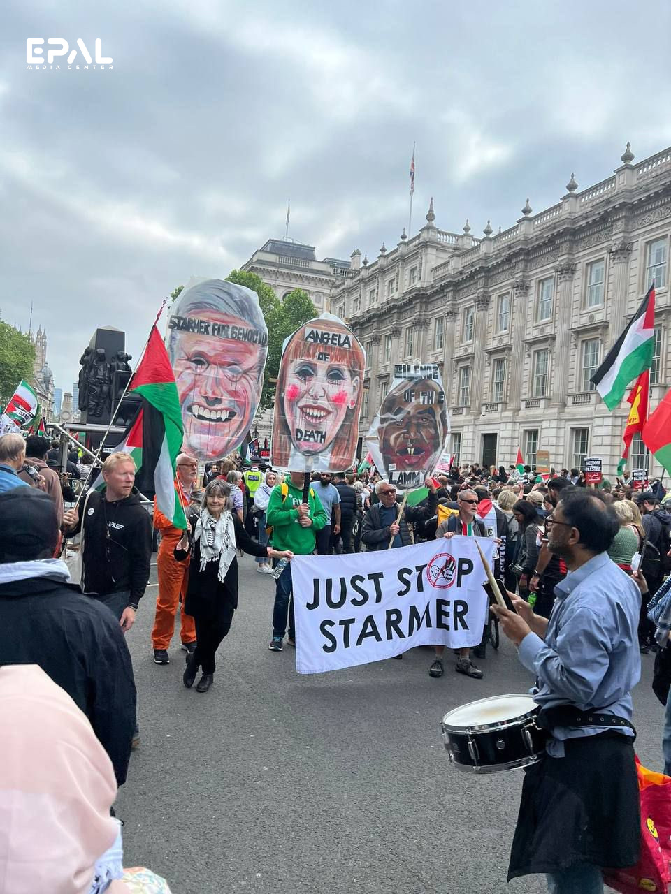 مسيرة مناصرة لفلسطين في لندن بالمملكة المتحدة