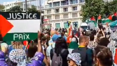 وقفة احتجاجية مؤيدة لغزة في مرسيليا بفرنسا