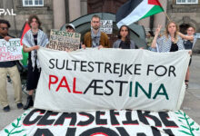 ناشطون دنماركيين يواصلون الاضراب عن الطعام لأجل غزة