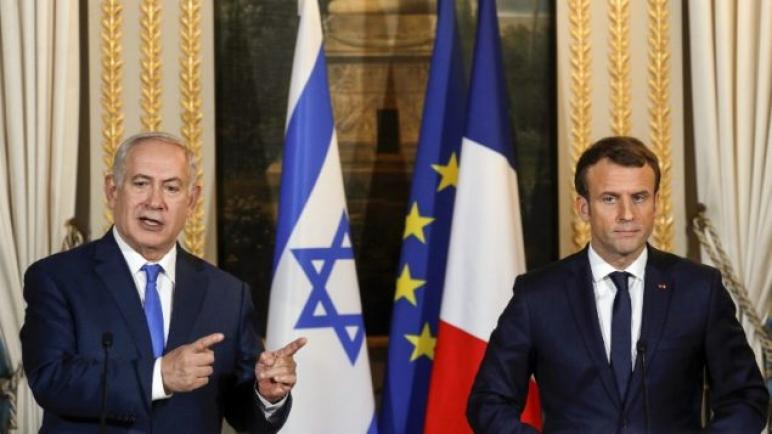 الرئيس الفرنسي ماكرون يطلب من نتنياهو الإمتناع عن ضم الأراضي الفلسطينية ويحذره من ذلك