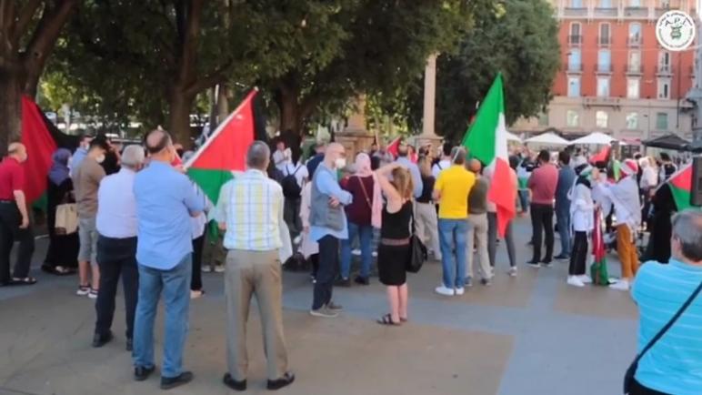 التجمع الفلسطيني في إيطاليا ينظم وقفة في ميلانو رافضة لقرار الضم الإسرائيلي