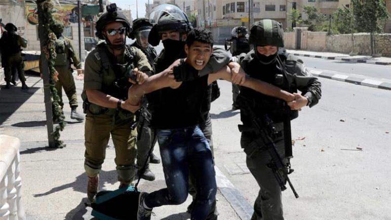 الكيان الإسرائيلي اعتقل خلال الشهر الماضي 357 فلسطينياً بينهم 48 طفل وأربع نساء