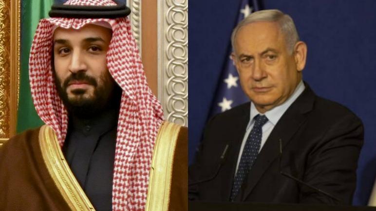 لقاء سري بين ولي العهد السعودي بن سلمان ورئيس وزراء الكيان الإسرائيلي نتنياهو